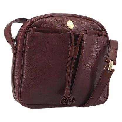 Cartier Tasseled Must de Cartier Leather, Burgundy, Leather, Shoulder Bag