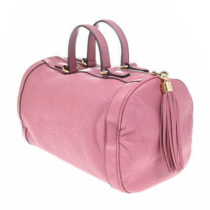 Gucci Soho Boston Leather, Pink, Leather, Handbag