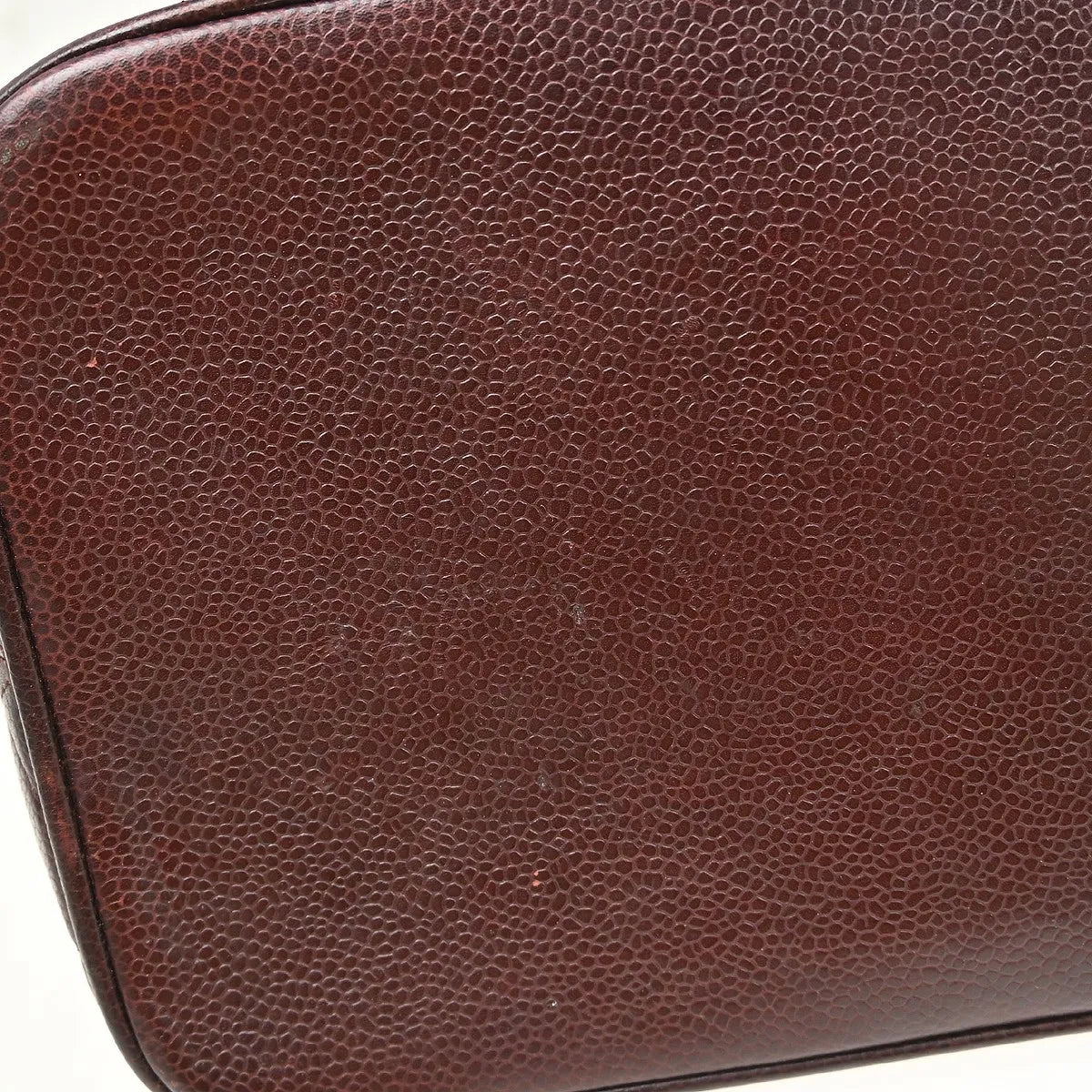 Chanel Medallion Tote Quilted Caviar, Burgundy, Leather, Tote Bag