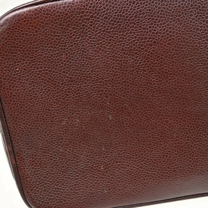 Chanel Medallion Tote Quilted Caviar, Burgundy, Leather, Tote Bag
