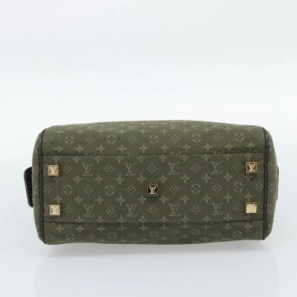 Louis Vuitton Joséphine Mini Lin, Khaki, Canvas, Handbag