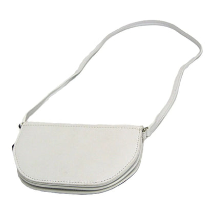 Burberry Olympia Flap Leather, White, Leather, Shoulder Bag