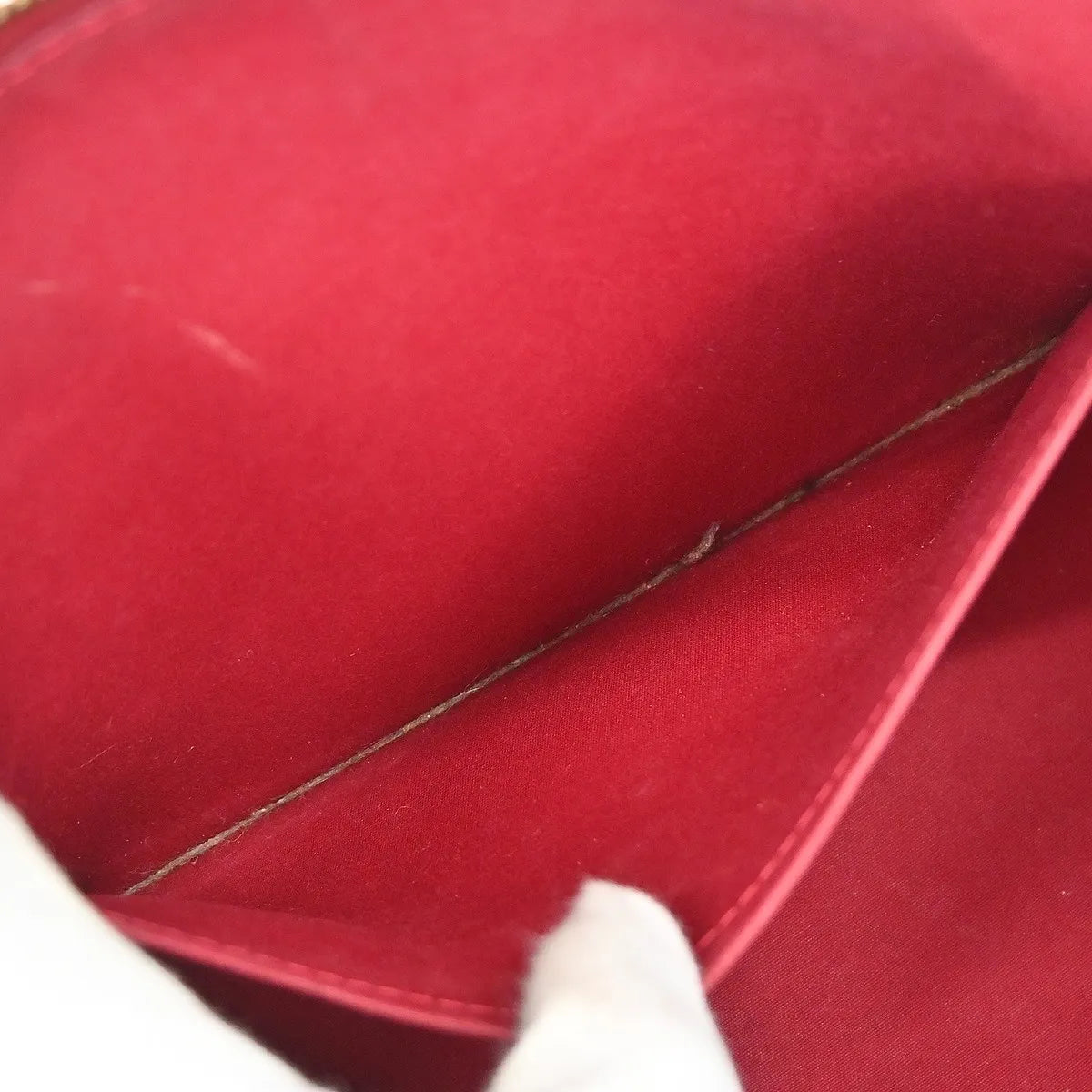 Louis Vuitton Sherwood Monogram, Red, Patent Leather, Handbag