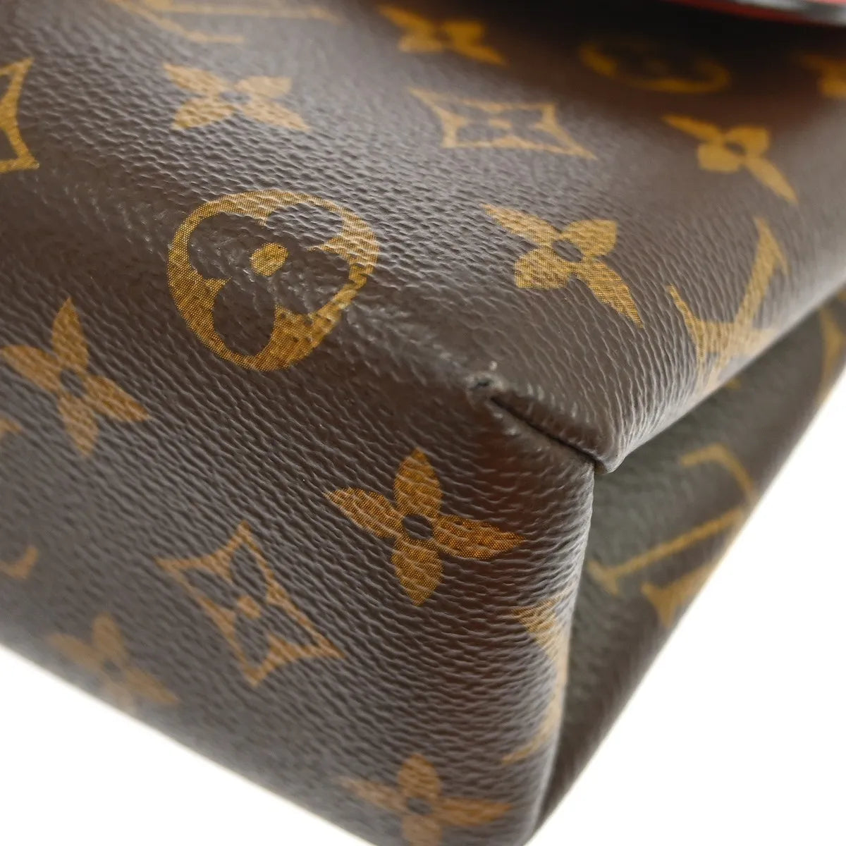 Louis Vuitton Locky Monogram Canvas with Leather, Brown, Canvas, Handbag