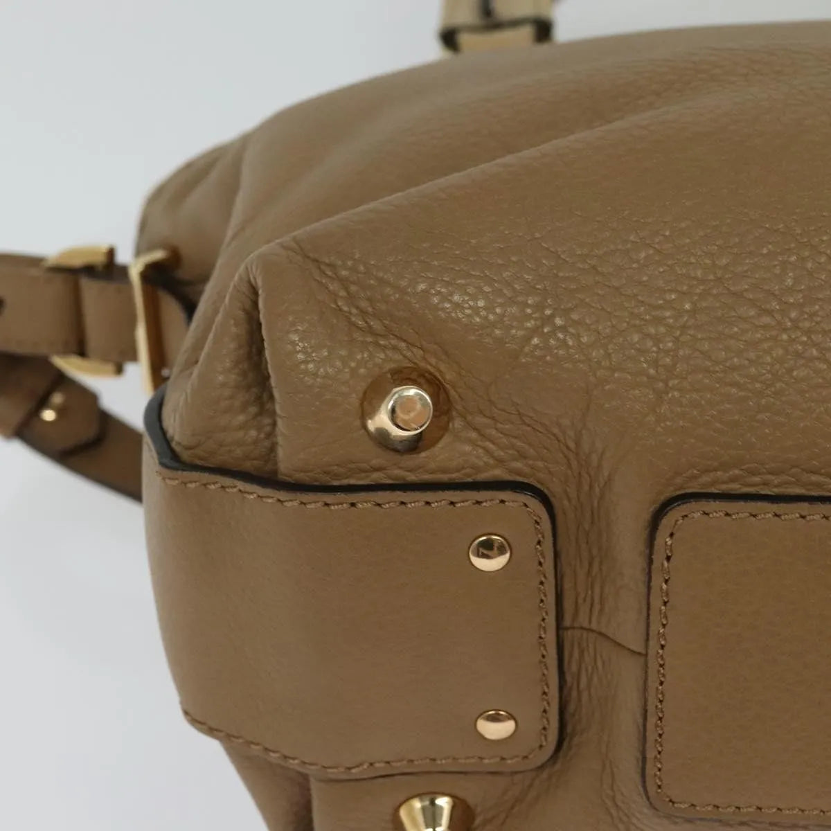 Chloe Angie Tote Leather, Brown, Leather, Tote Bag