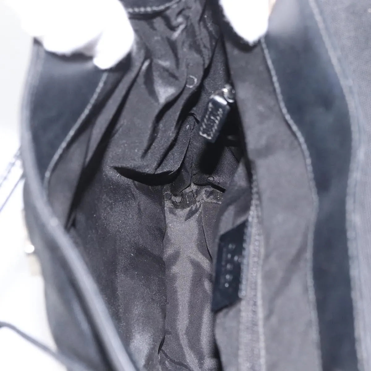 Gucci Vintage Flap Nylon, Black, Nylon, Backpack