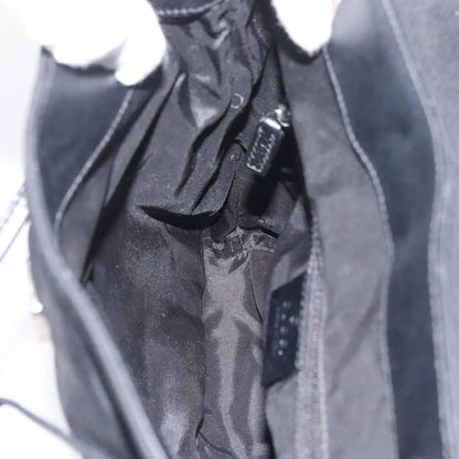 Gucci Vintage Flap Nylon, Black, Nylon, Backpack