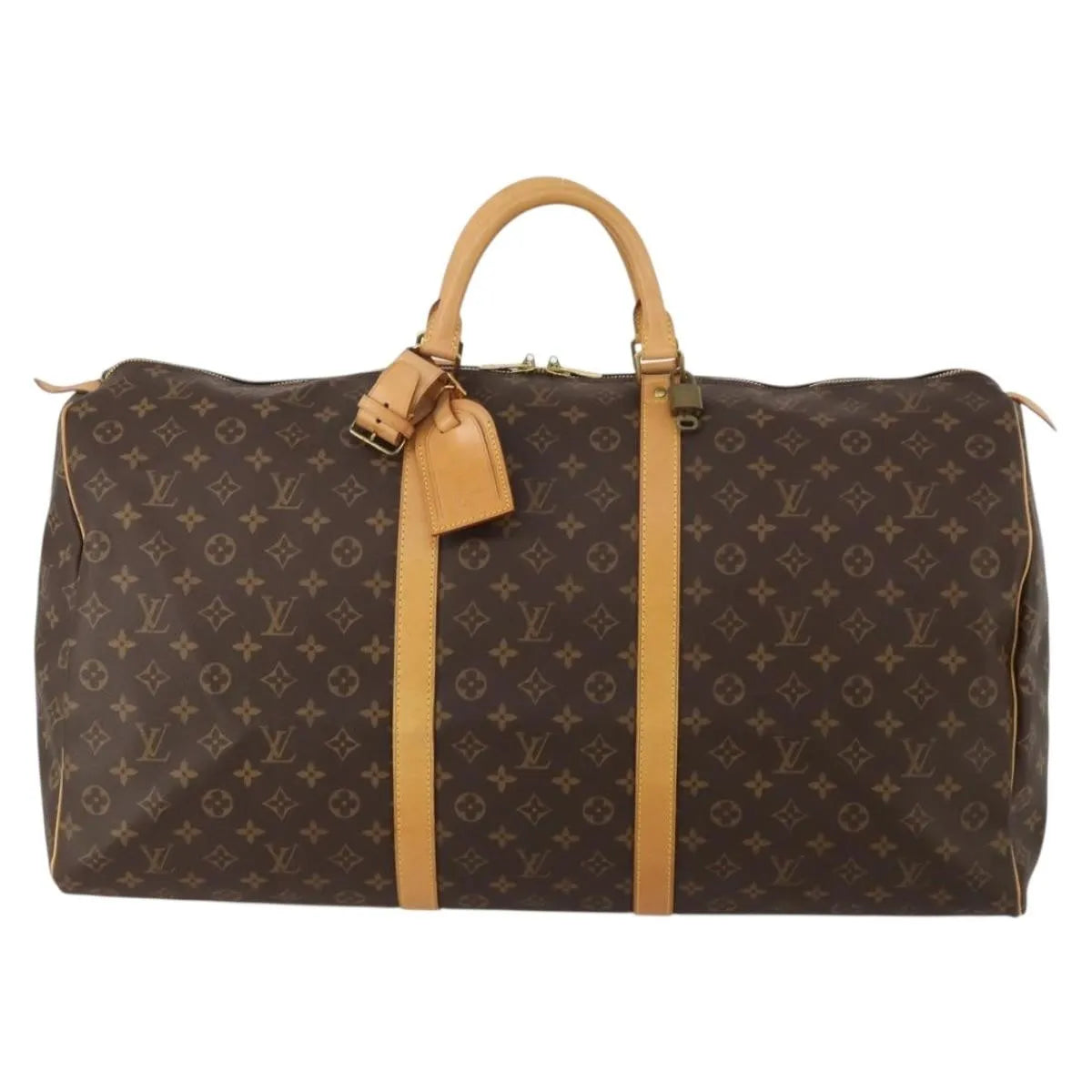 Louis Vuitton Keepall Monogram Canvas, Brown, Canvas, Travel Bag