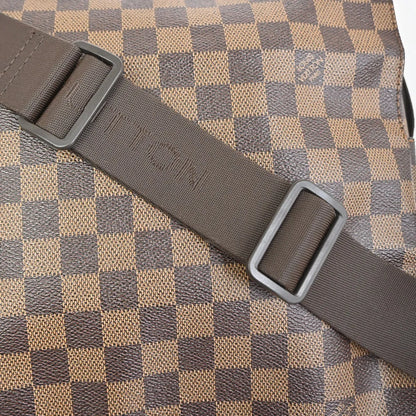 Louis Vuitton Naviglio Damier Ebene, Brown, Canvas, Shoulder Bag