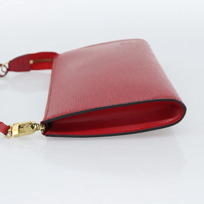 Louis Vuitton Pochette Accessoires Epi, Red, Leather, Clutch