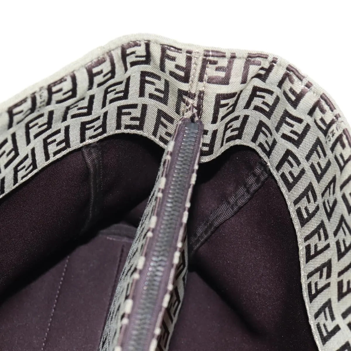 Fendi Vintage Shopping Tote Zucchino Canvas, Beige, Canvas, Shoulder Bag