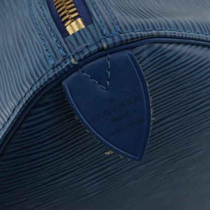 Louis Vuitton Keepall Epi Leather, Blue, Leather, Travel Bag