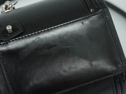 Louis Vuitton Cannes Epi, Black, Leather, Handbag