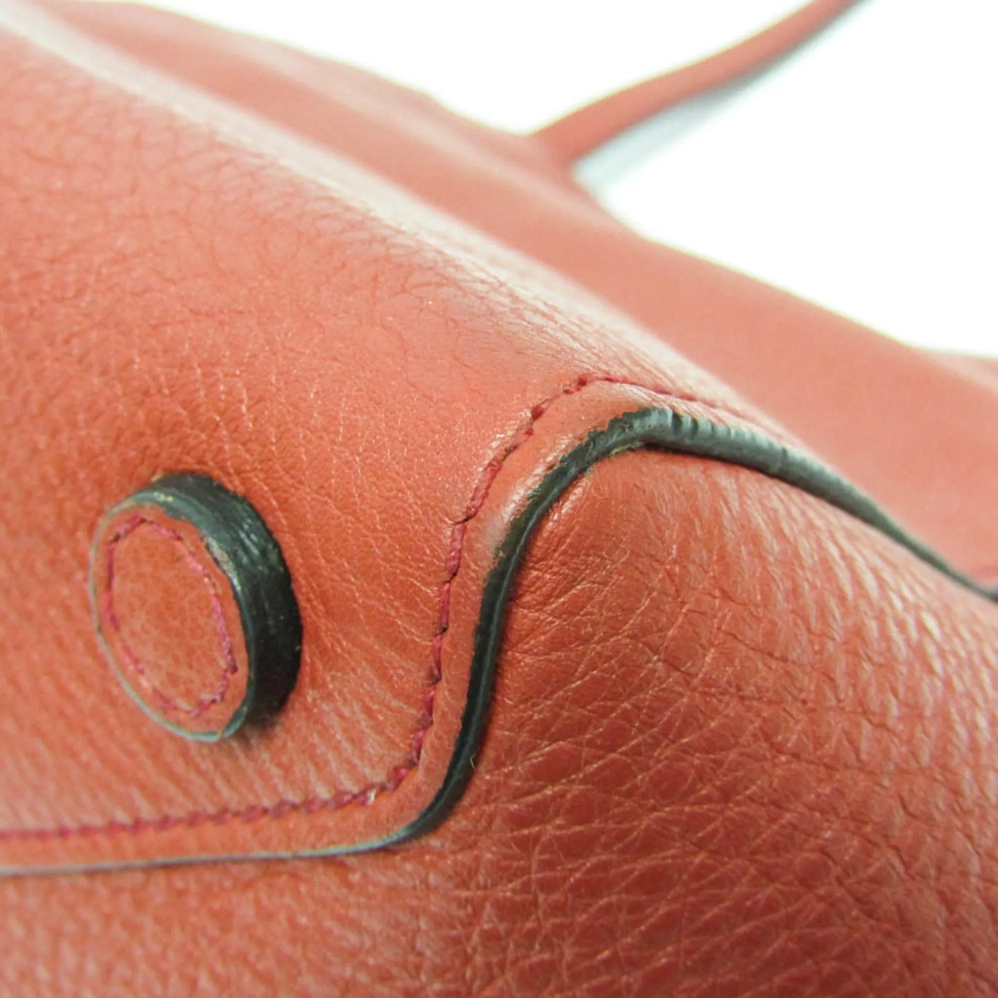Prada Vintage Tote Leather, Red, Leather, Tote Bag