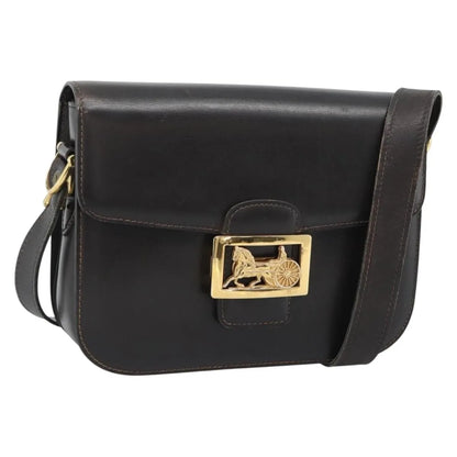 Celine Horse Carriage Leather, Brown, Leather, Shoulder Bag