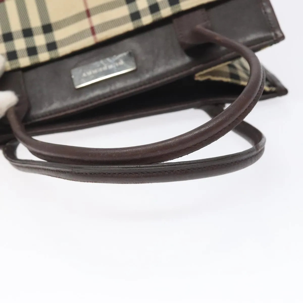 Burberry Nova Check Nylon, Beige, Nylon, Handbag