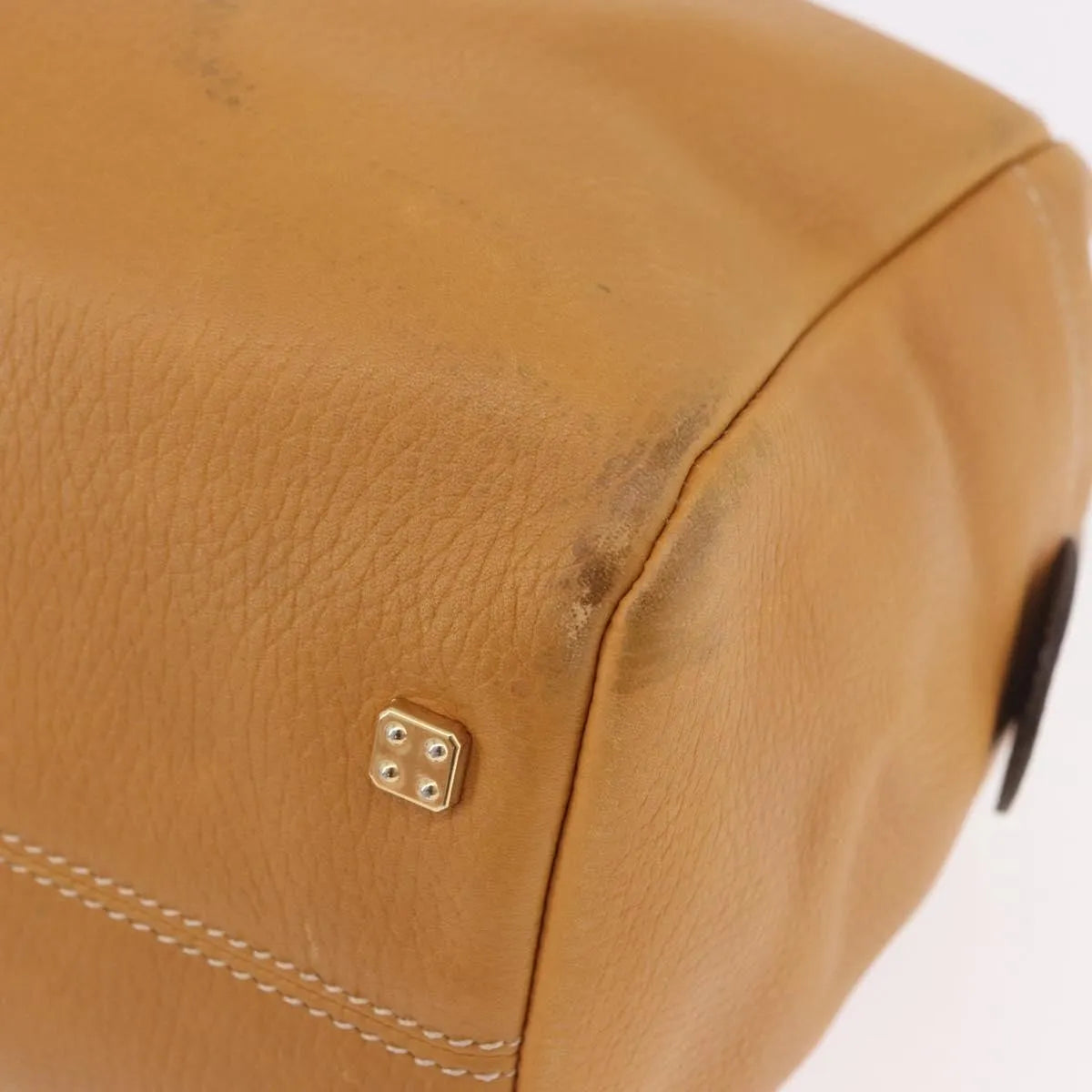Loewe Anagram Leather, Beige, Leather, Handbag