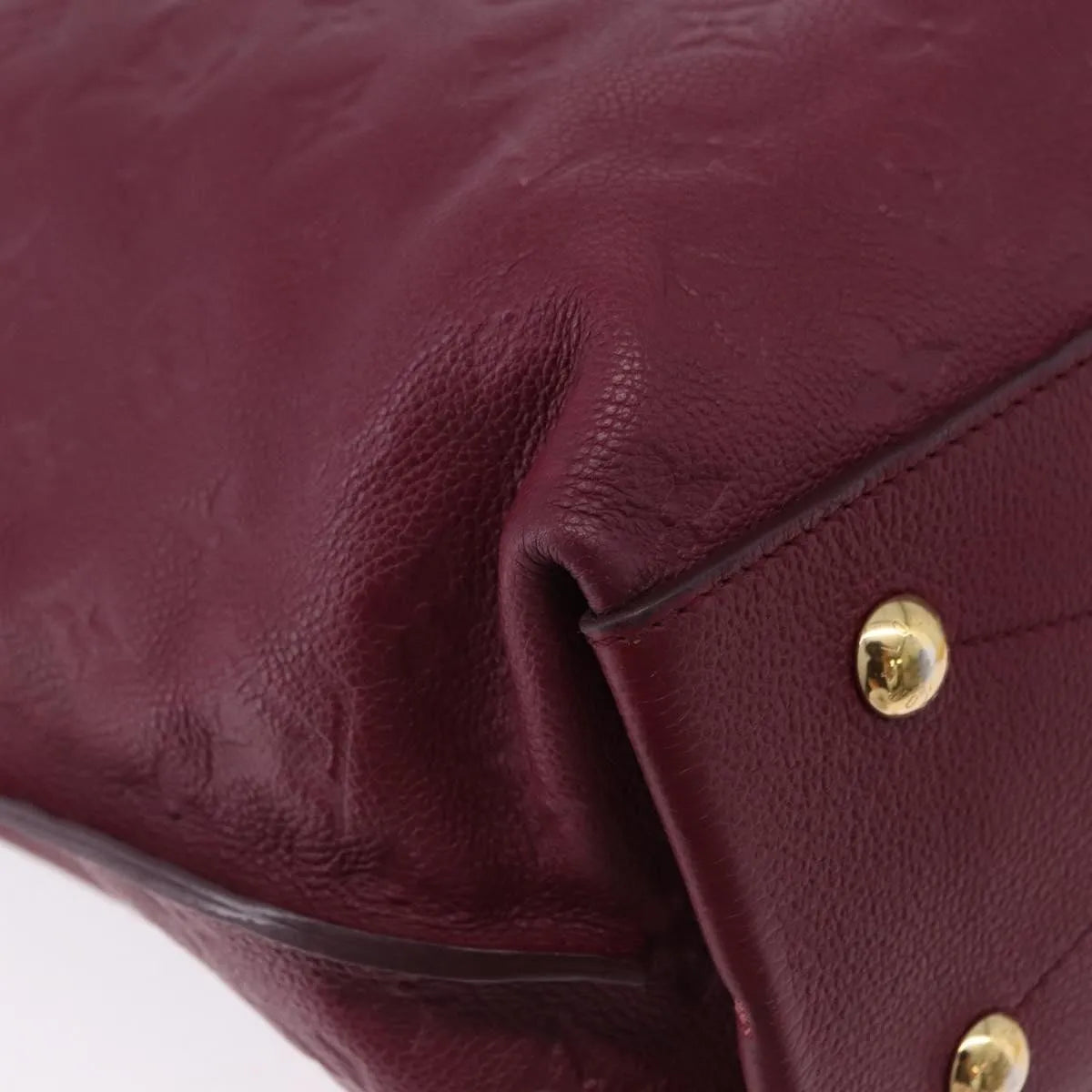 Louis Vuitton Metis Hobo Monogram Empreinte Leather, Burgundy, Leather, Handbag