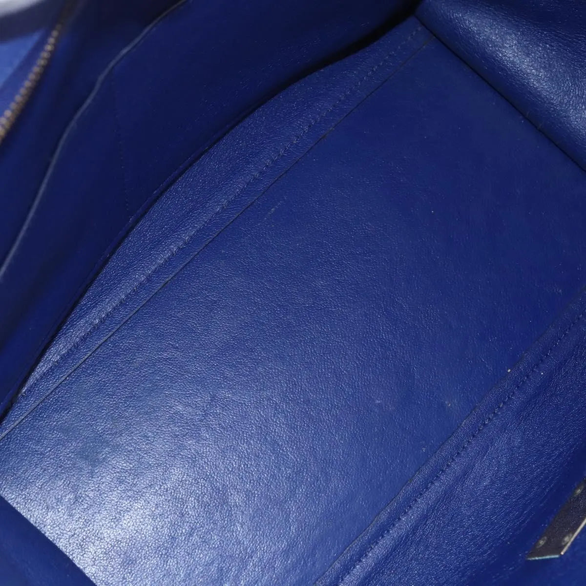 Celine Trapeze Leather, Blue, Leather, Handbag