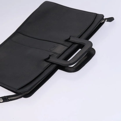 Burberry Vintage Leather, Black, Leather, Briefcase