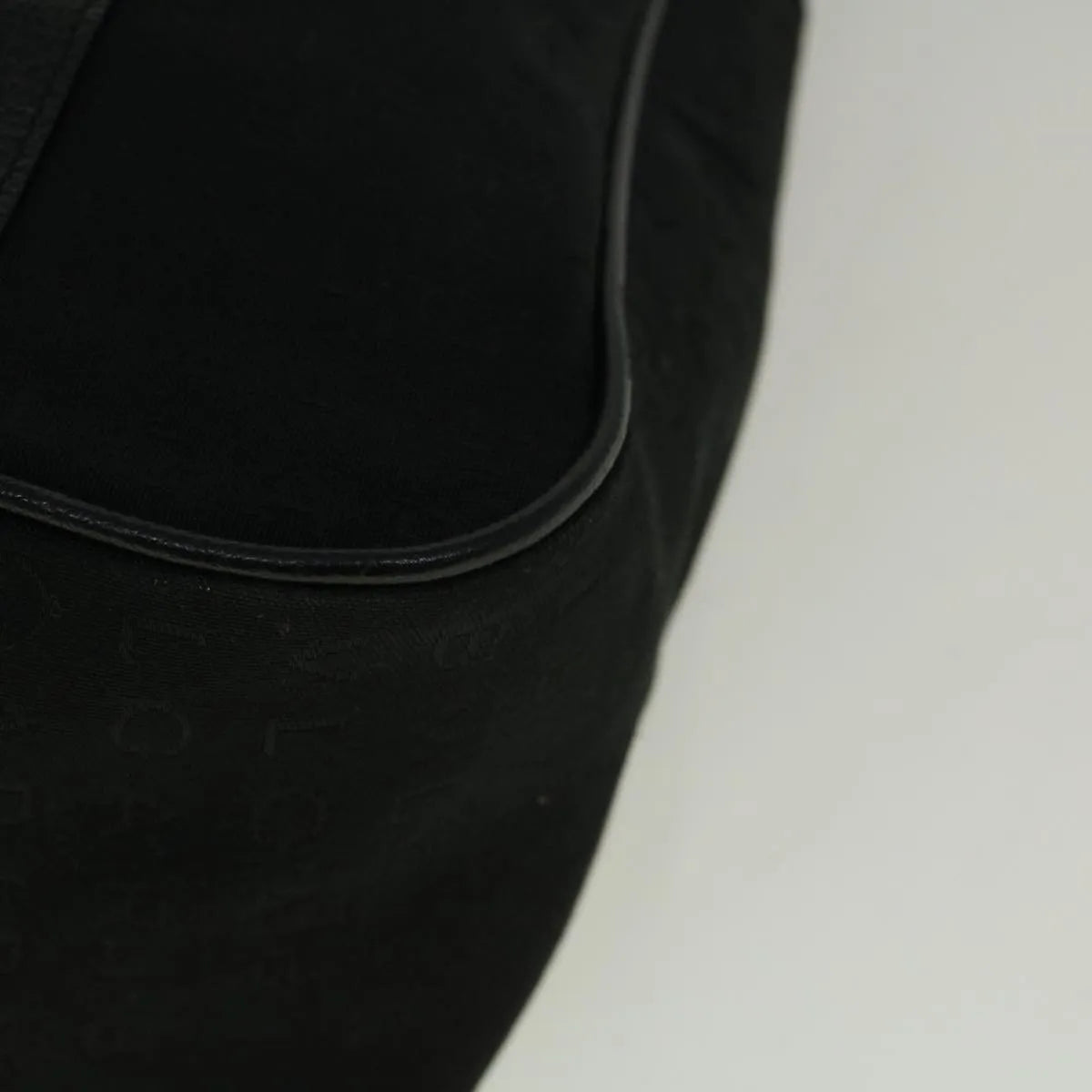 Bvlgari Vintage Canvas, Black, Canvas, Tote Bag