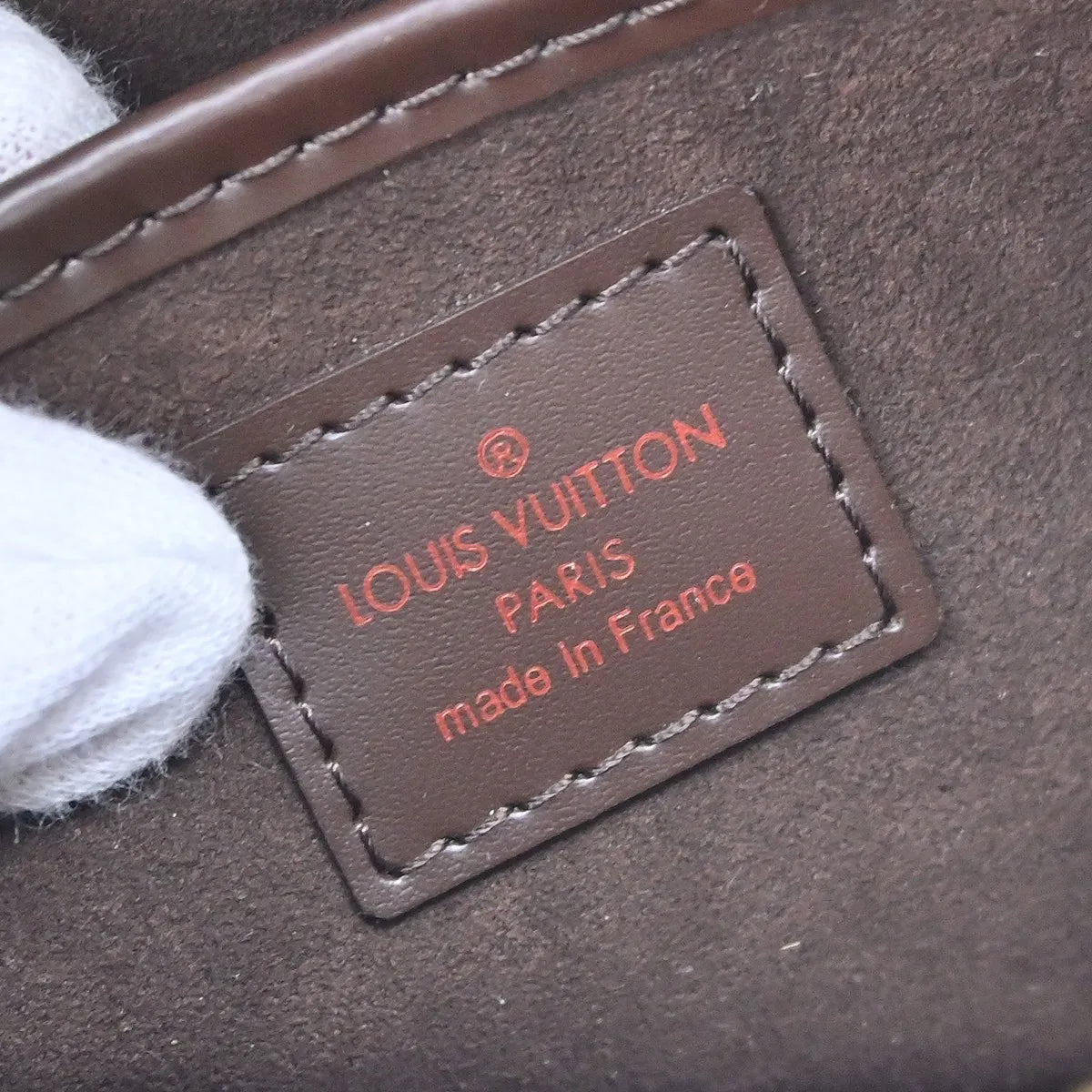 Louis Vuitton Pochette Saint Louis Damier, Brown, Canvas, Clutch
