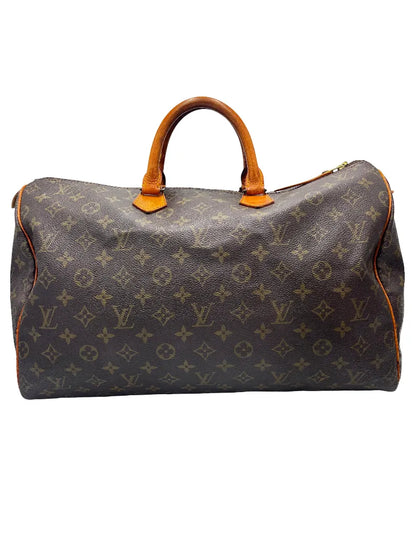 Louis Vuitton Speedy Monogram Canvas, Brown, Canvas, Handbag