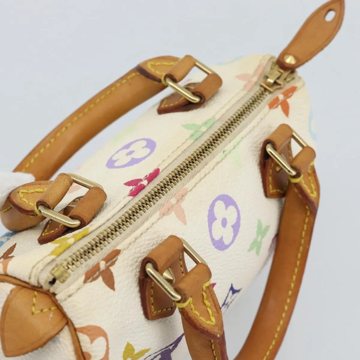 Louis Vuitton Speedy Mini HL Monogram Multicolor, White, Canvas, Handbag