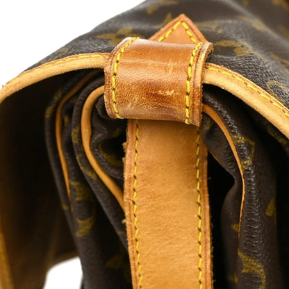 Louis Vuitton Saumur Monogram, Brown, Canvas, Shoulder Bag