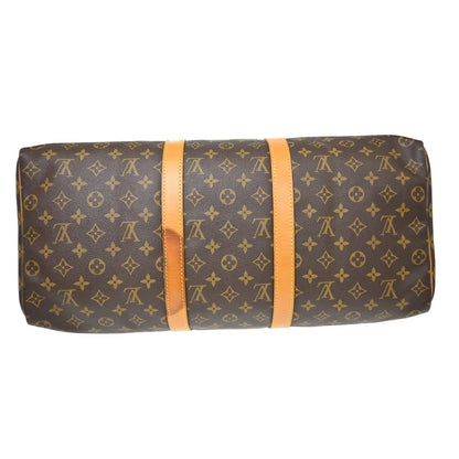 Louis Vuitton Keepall Monogram, Brown, Canvas, Travel Bag