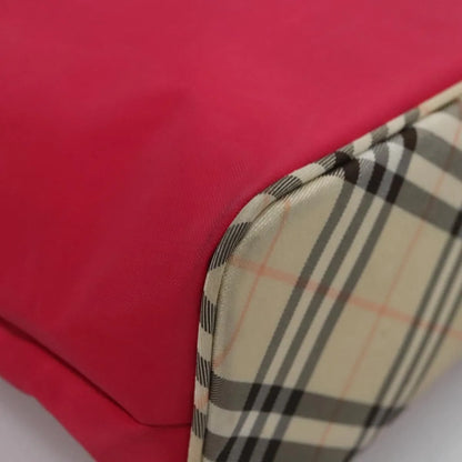 Burberry Nova Check Blue Label Nylon, Pink, Nylon, Shoulder Bag
