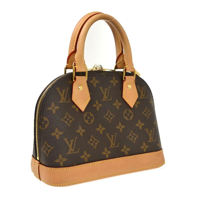 Louis Vuitton Alma Monogram Canvas, Brown, Canvas, Handbag