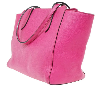 Gucci Swing Tote Leather, Pink, Leather, Tote Bag