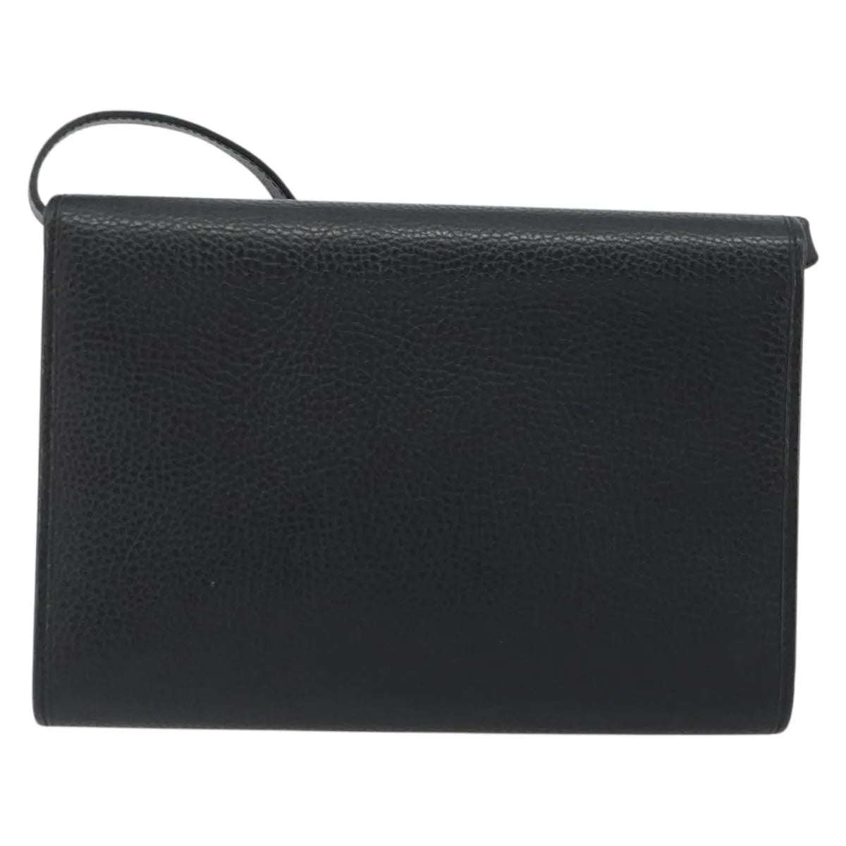 Christian Dior Vintage CD Flap Leather, Black, Leather, Shoulder Bag