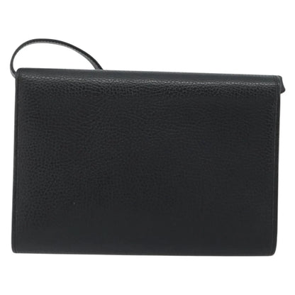 Christian Dior Vintage CD Flap Leather, Black, Leather, Shoulder Bag