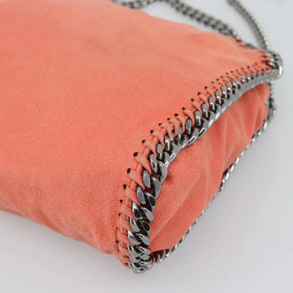 Stella McCartney Falabella Fold Over Faux Leather, Orange, Polyester, Shoulder Bag