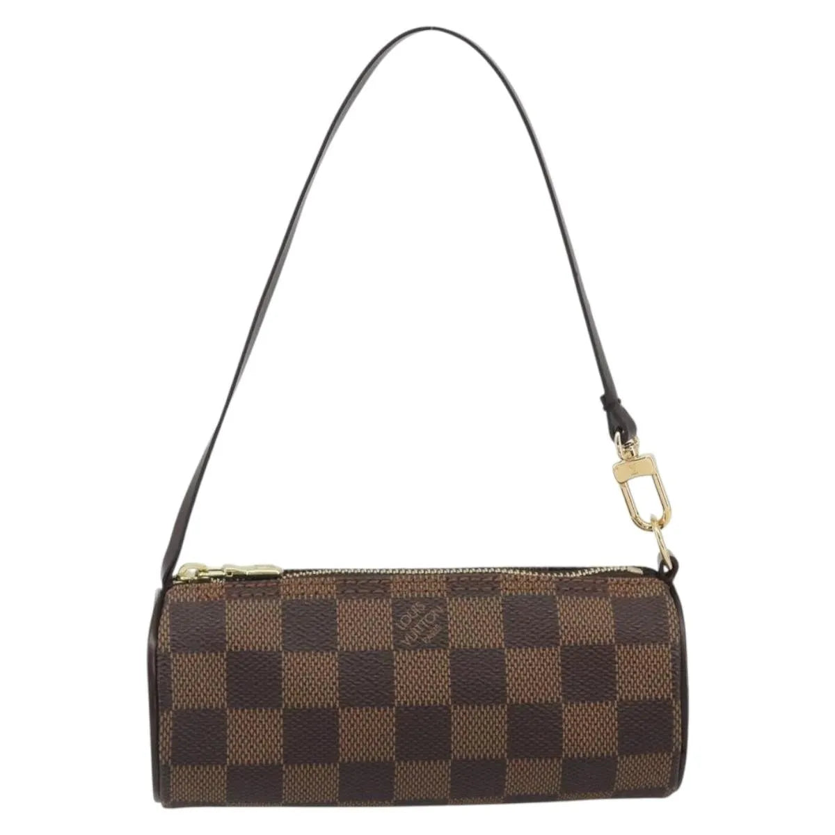 Louis Vuitton Papillon Pochette Damier Ebene, Brown, Canvas, Clutch