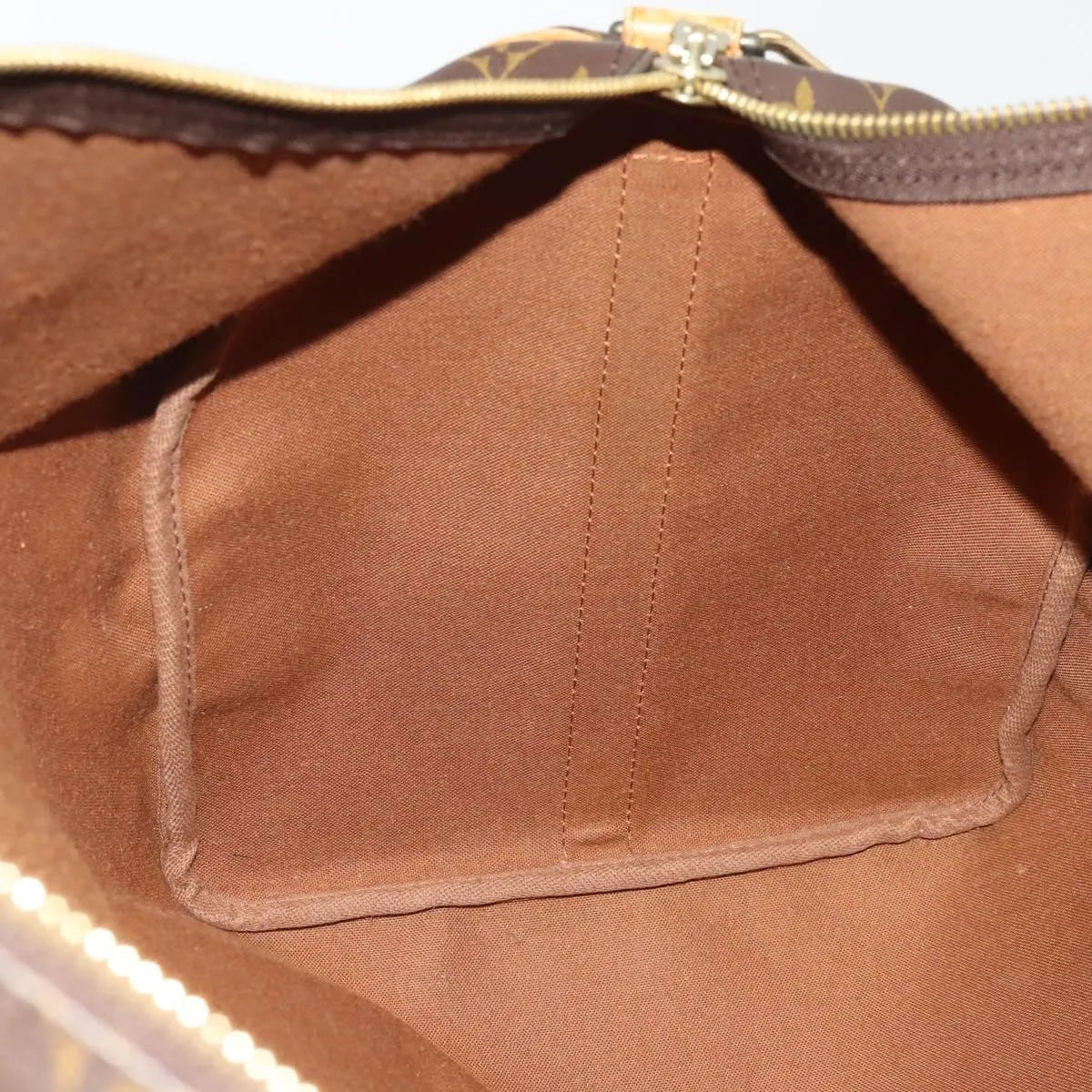 Louis Vuitton Keepall Bandoulière Canvas, Brown, Canvas, Travel Bag