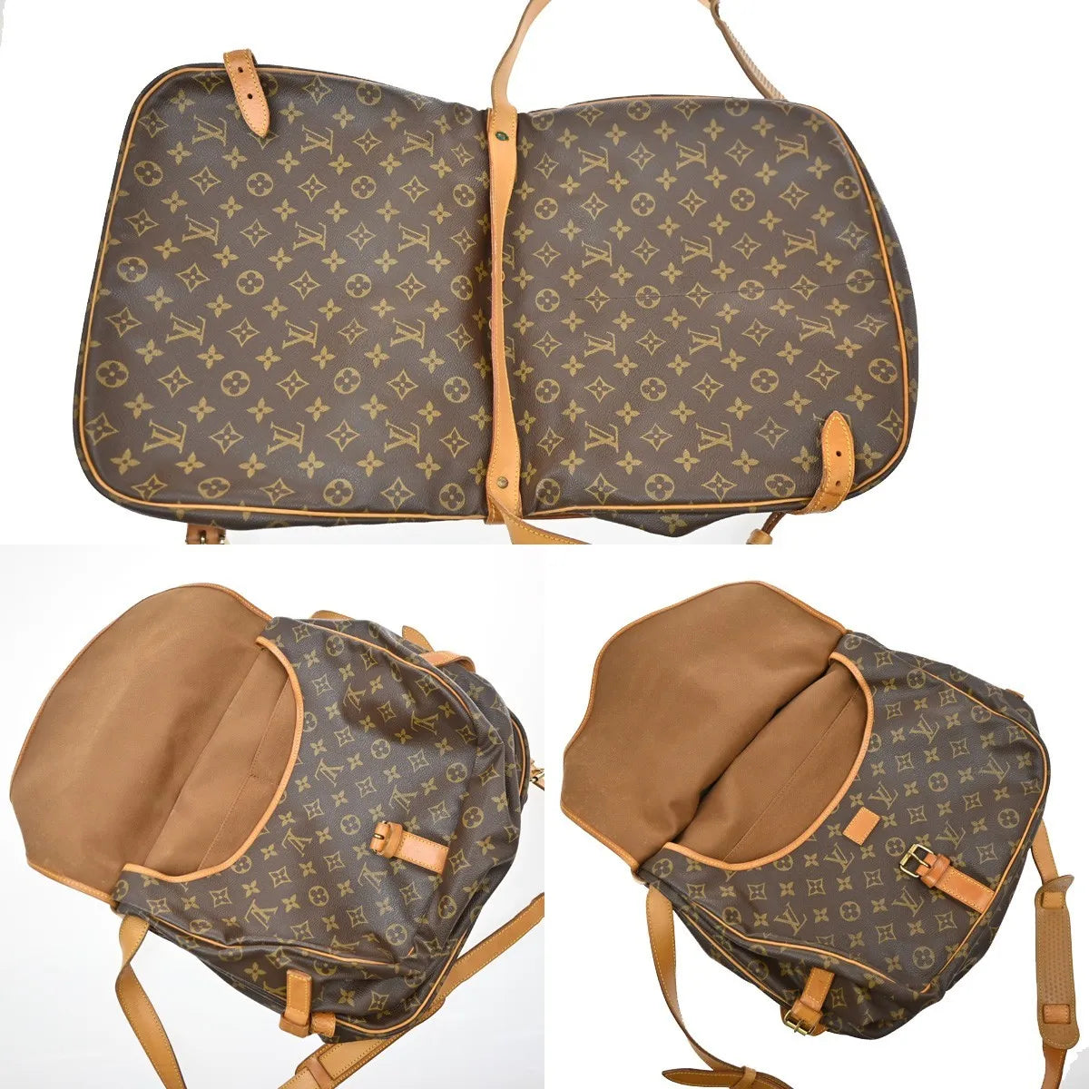 Louis Vuitton Saumur Monogram Canvas, Brown, Canvas, Shoulder Bag