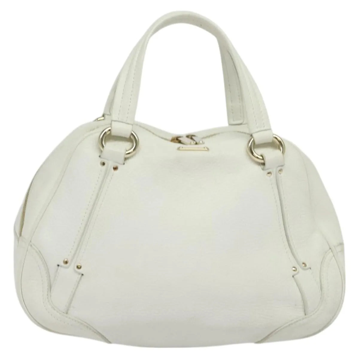 Celine vintage Leather, White, Leather, Handbag