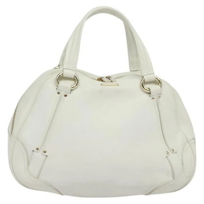 Celine vintage Leather, White, Leather, Handbag