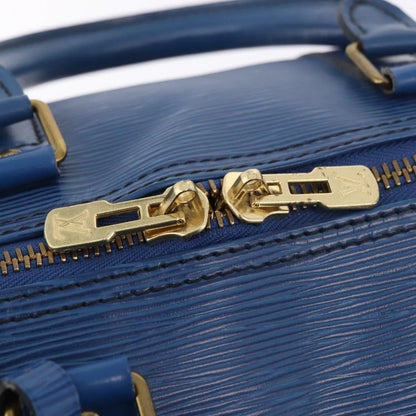 Louis Vuitton Keepall Epi Leather, Blue, Leather, Travel Bag