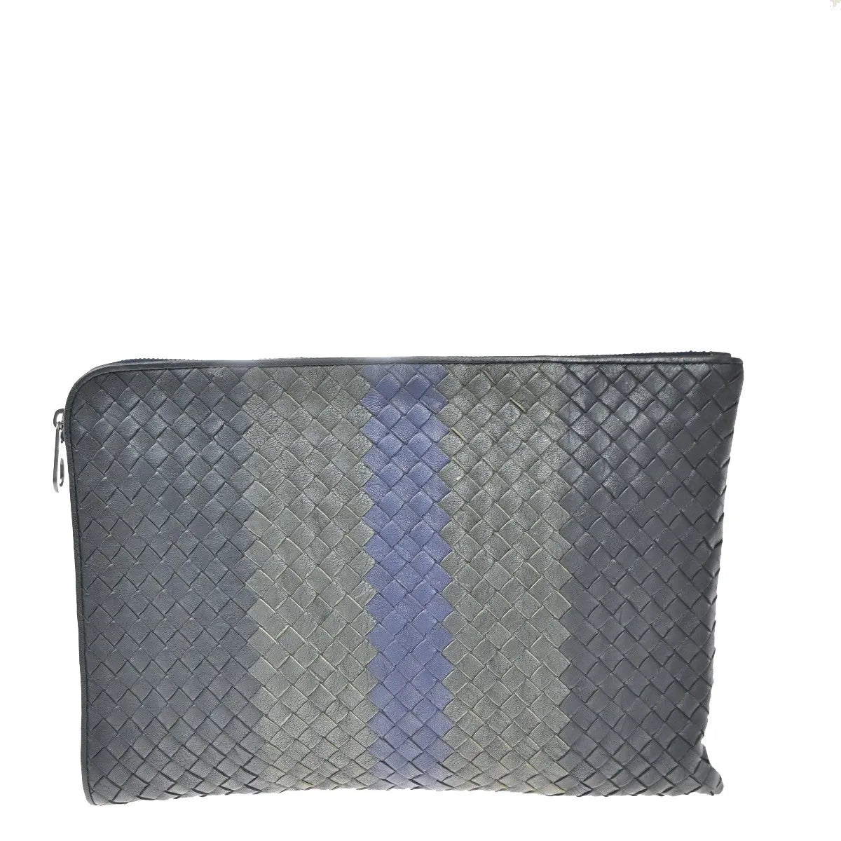 Bottega Veneta Portfolio Intrecciato Nappa, Multicolour, Leather, Clutch