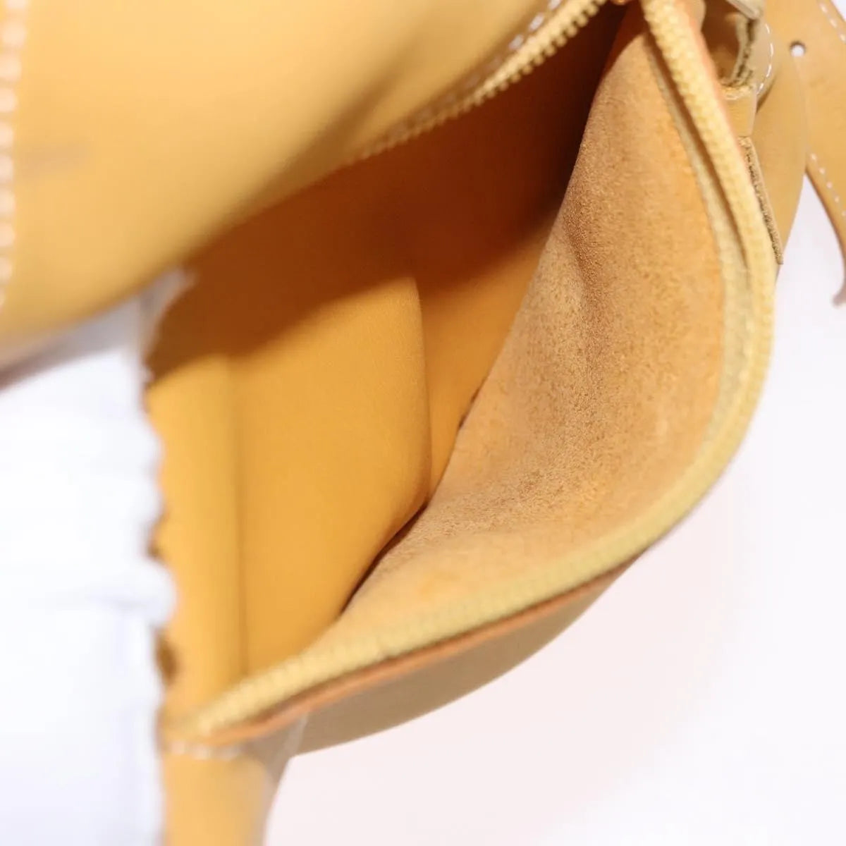 Loewe Anton Leather, Yellow, Leather, Backpack