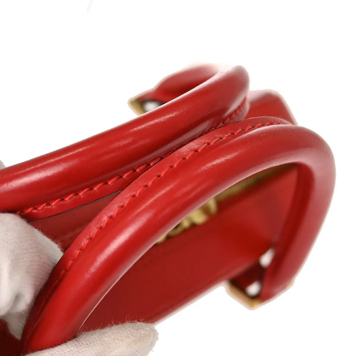 Louis Vuitton Sablons Epi Leather, Red, Leather, Handbag