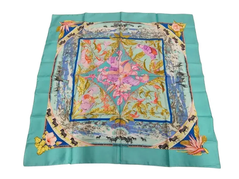 Hermes Carré 90 Silk multicolor, Multicolour, Silk, Scarf
