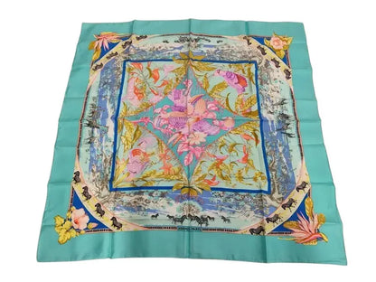 Hermes Carré 90 Silk multicolor, Multicolour, Silk, Scarf