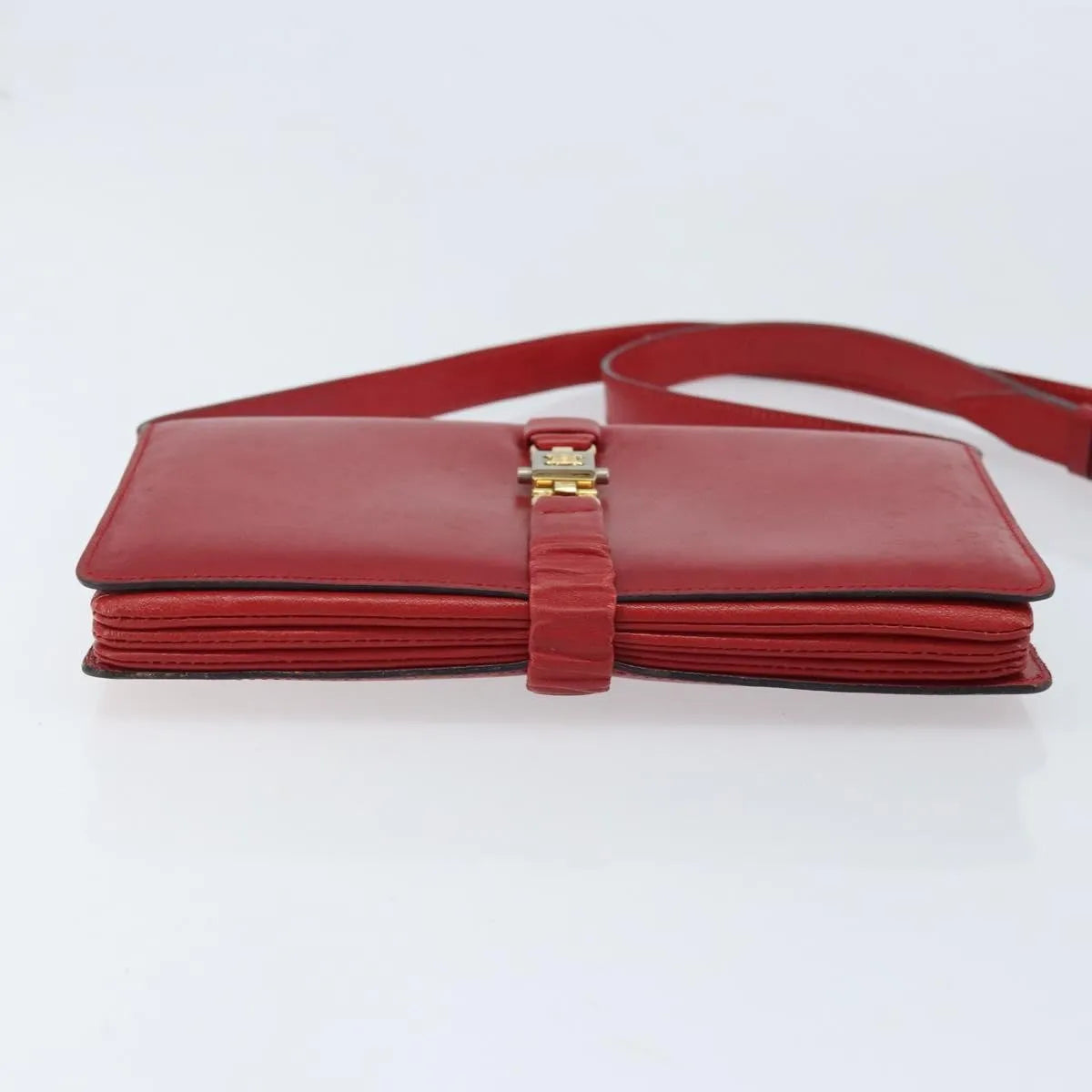 Celine Vintage Leather, Red, Leather, Shoulder Bag