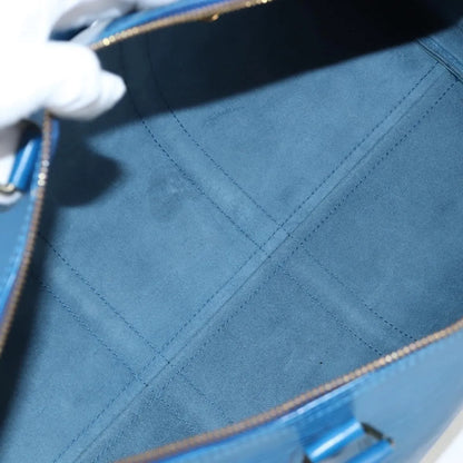 Louis Vuitton Keepall Epi Leather, Blue, Leather, Travel Bag