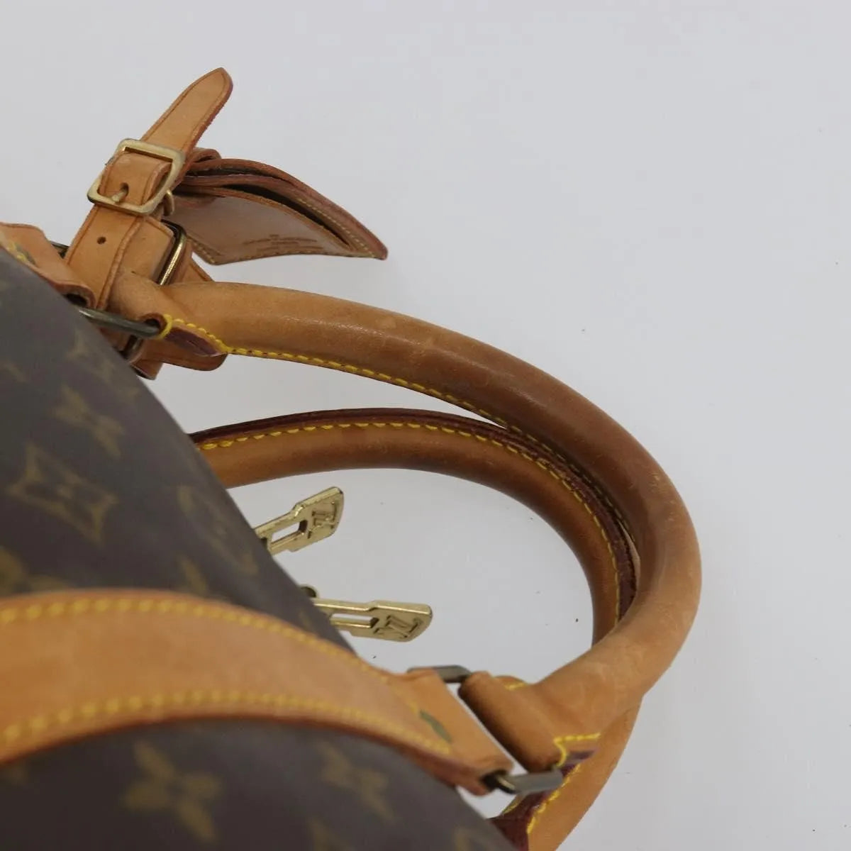 Louis Vuitton Keepall Bandoulière Monogram, Brown, Canvas, Travel Bag
